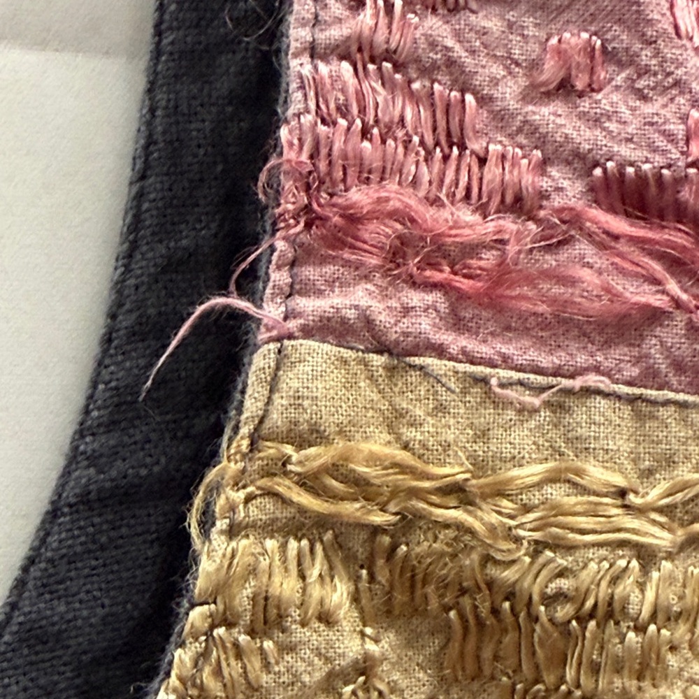 Vintage Sacred Threads Patchwork Boho Vest OSFM Made in India Cotton Textured - Picture 14 of 16